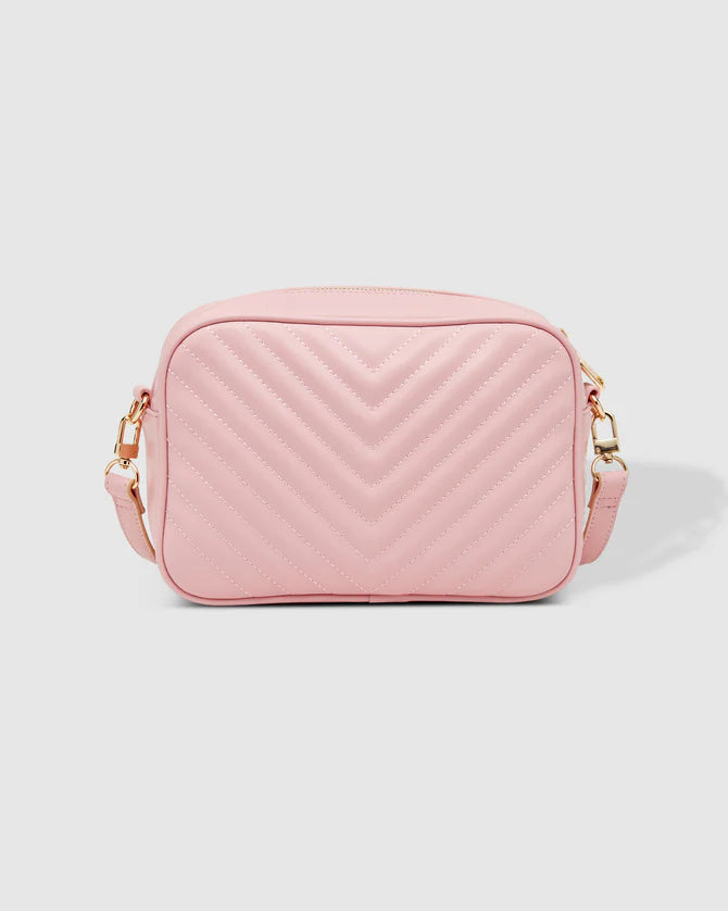 Anastasia Quilted Crossbody Pale Pink