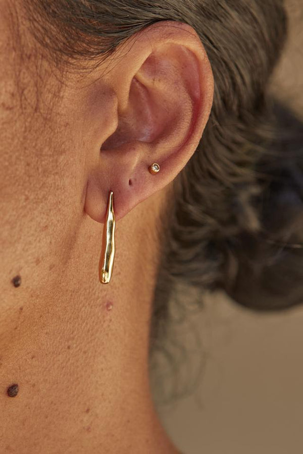 Gold Pin Earring