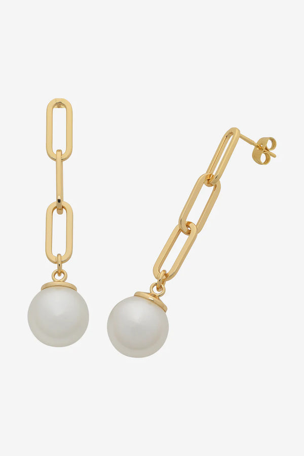 Jolene Pearl Earrings Gold