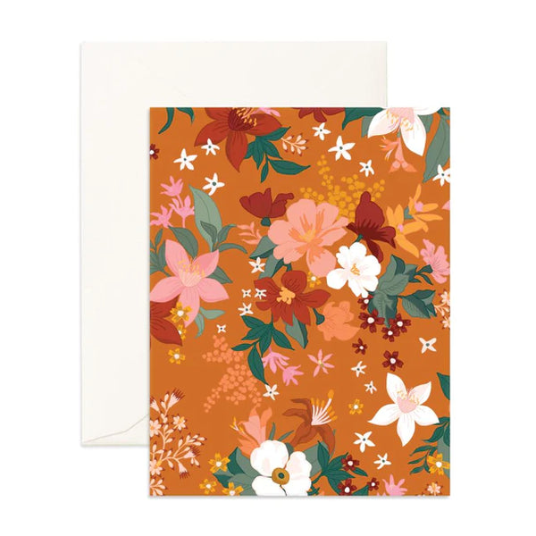Bohemia Turmeric Florals Card