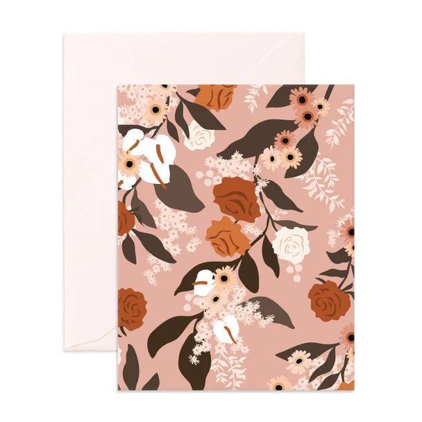 Dusty Rose Garden Card – Urban Coyote Boutique