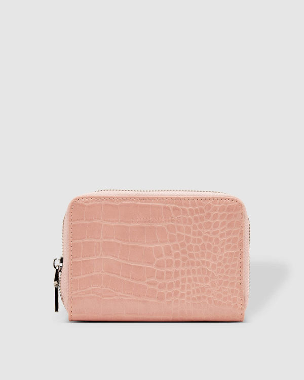Eden Wallet Croc Pale Pink